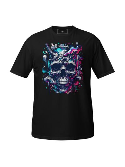 Graffiti Skull  Smoke T-Shirt  Bold Urban Graphic