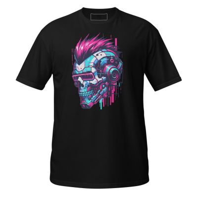 Graffiti Skull Cyberpunk Style Shirt Urban Street Fashion