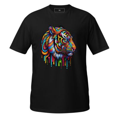 Graffiti Tiger T-Shirt – Urban Streetwear Graphic Tee with Neon Jungle Vibes